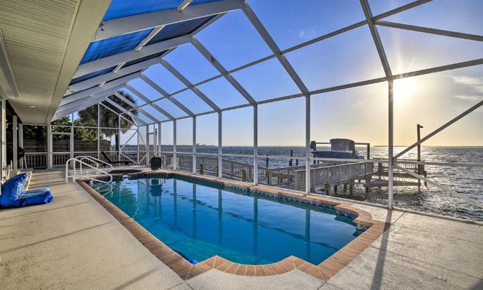 Bay Colony Casa | Bayfront Palmetto Retreat with Pool, Spa and Dock!