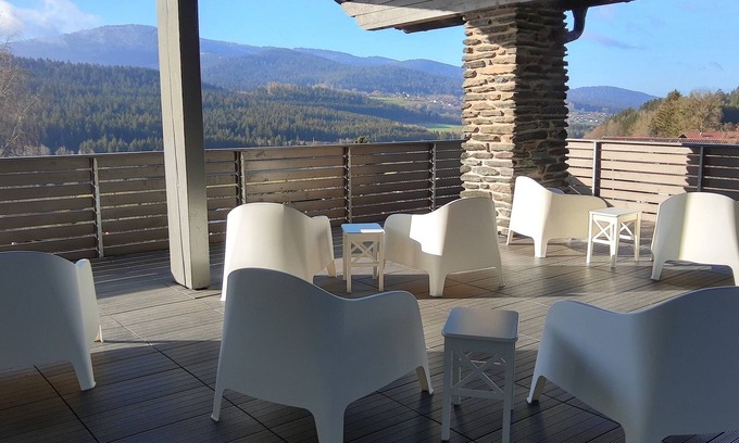 Lam Apartamento | BayVista, the Bavarian Forest Lodge: 2-room apartment terrace/mountain view