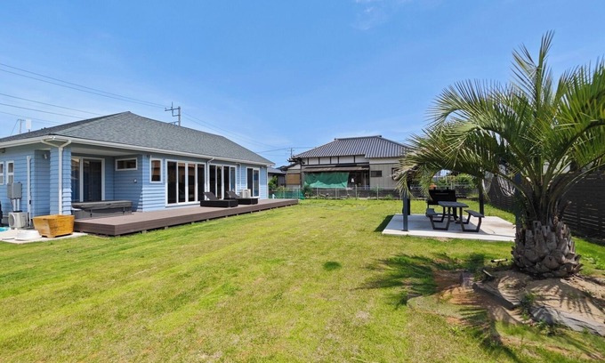 Kujukuri Casa | BBQ outdoor jacuzzi natural grass garden 7 minu / Sambugun Chiba