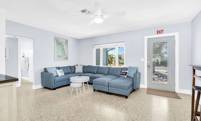 Indian Rocks Beach Casa | Beach Gem Bliss: Pool, Spa, Golf Cart & Pet Vibes!