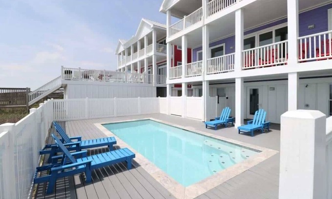 Kure Beach Casa | Beach Dragon - 8 Bedrooms, 6.5 Bath Oceanfront Home with Private Pool