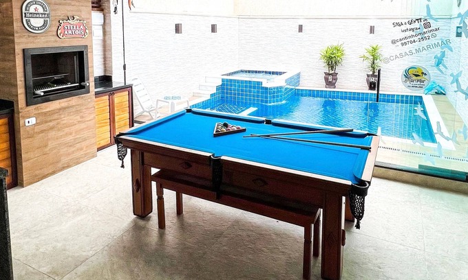 Caraguatatuba Condominio | Beach front house , Swimming pool, Snooker ,Ping Pong