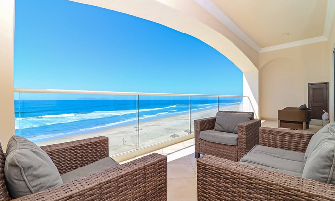 Rosarito Condominio | Moderno-MarYSol Condo-Acceso directo a la playa-2 habitaciones-Rosarito