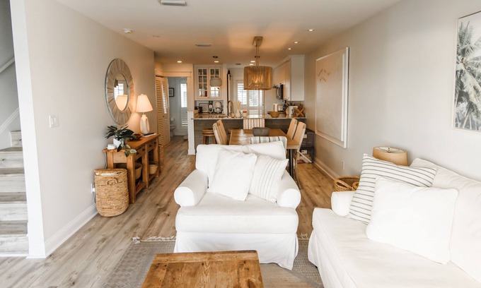 Seagrove Beach Casa | Beach Front Townhome on the Gulf! Huge Deck, Heated Pool