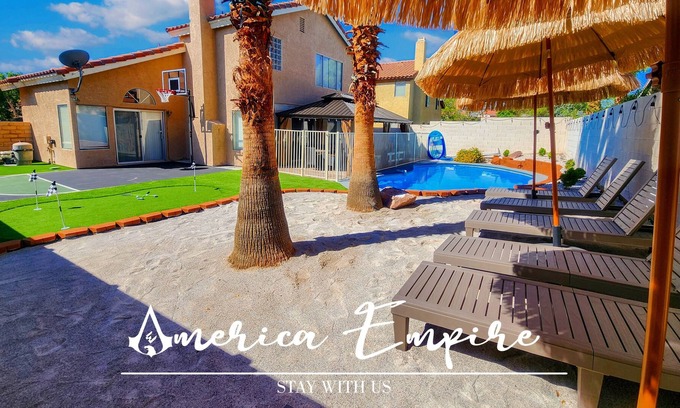 Spring Valley Villa | * 𝐒𝐚𝐧𝐝 Beach Gold Class Luxury VILLA with Game Room