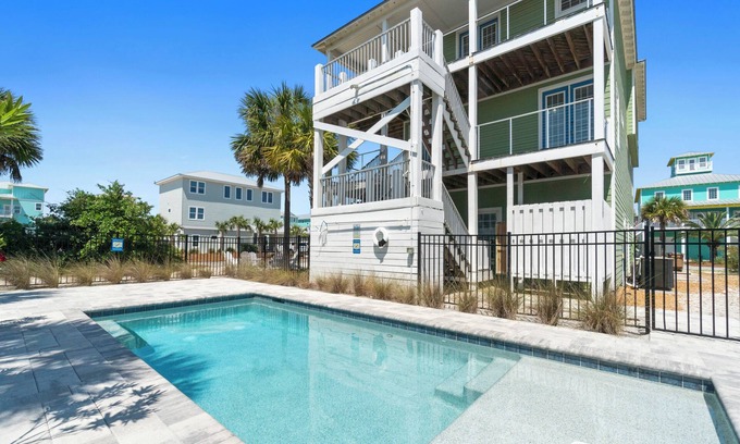 Seagrass Casa | Beach Home | Sleeps 23 | Pool | Game Room|EV Charger|Beach Gear