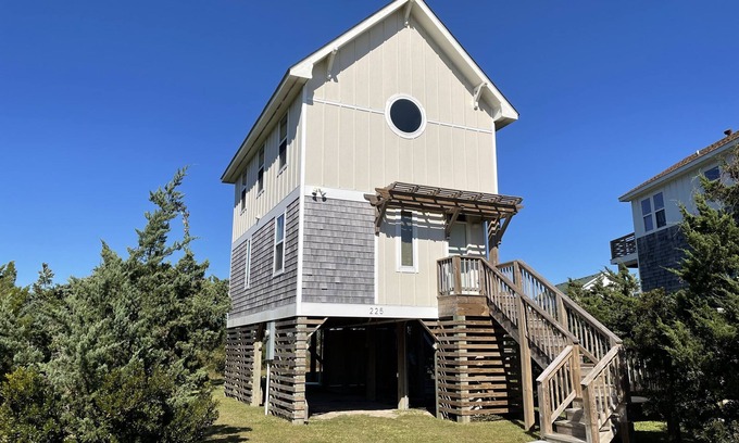 Ocracoke Casa | Beach Nut Bungalow: casa de dos habitaciones en Pamlico Point