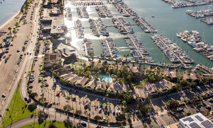 La Playa Apartamento | Suite frente al mar en la isla Shelter de San Diego