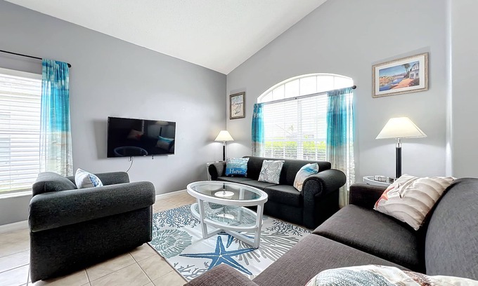 Four Corners Casa | Beach Themed Vacation Pool/Spa Home/Close To Disney
