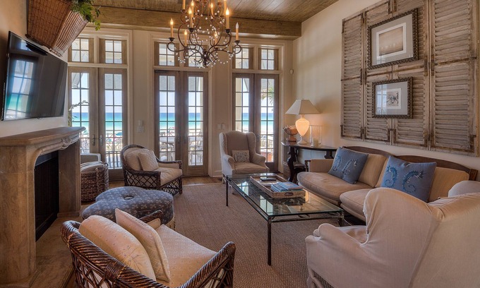 Sunnyside Casa | Extraordinaria casa de playa frente al golfo y paseo privado - Área de Rosemary Beach