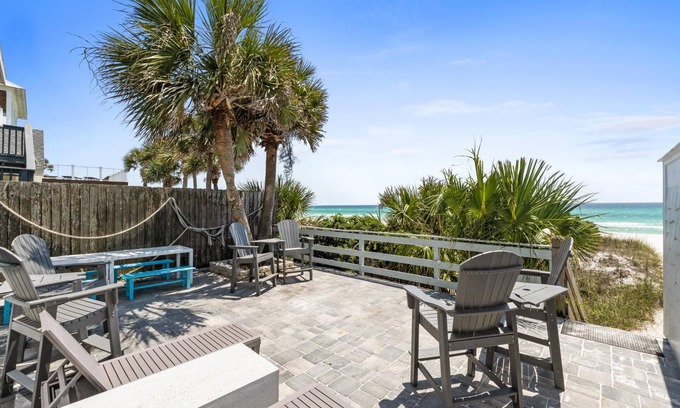 Panama City Beach Casa | Beachfront Huge Beach House - Sleeps 40 - Family Tides - West End - Free Golf