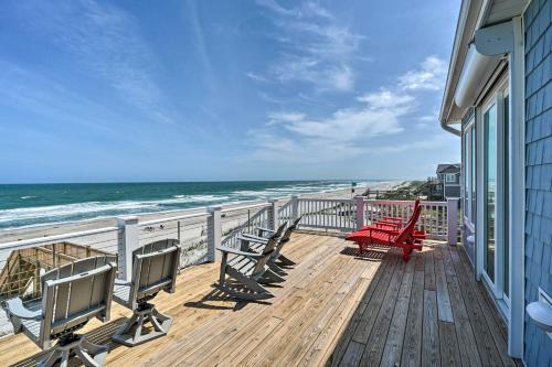 Topsail Beach Casa | Beachfront Oasis with 2 Large Decks, BBQ and Views!