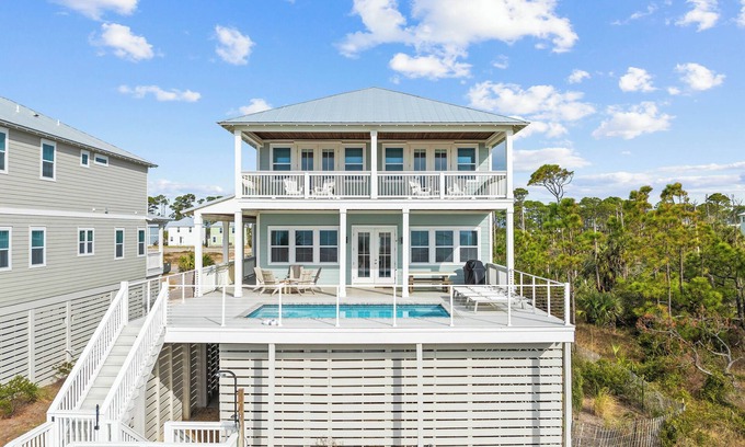 Cape San Blas Casa | Beachfront, Private Pool, Pet-Friendly, South Cape!