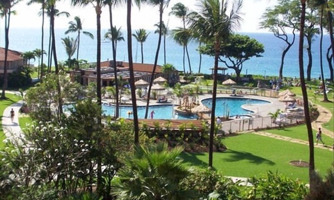 Kaanapali Condominio | ESTUDIO PARCIAL CON VISTA AL MAR ** RESORT FRENTE AL MAR ** TOTALMENTE EQUIPADO ** A / C / C CENTRAL