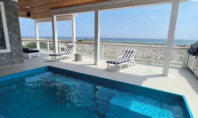South Beach Haven Casa | Beachfront with in-deck saltwater pool, panoramic views and private beach access