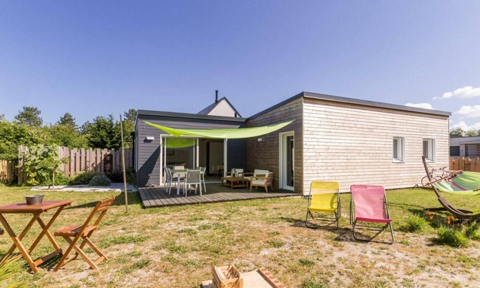 Lingreville Cabaña | Casa moderna junto al mar, terraza, cocina exterior, y actividades en familia
