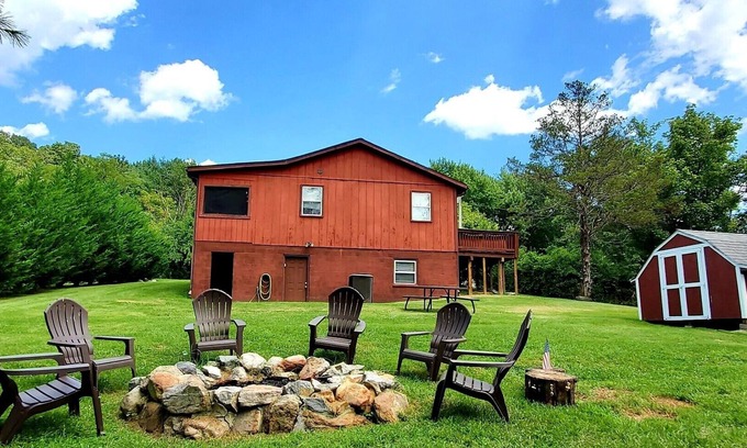 Rileyville Cabina | cabaña Bear Bluff en el río Shenandoah