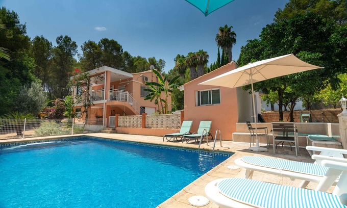 Carcaixent Villa | Hermosa villa privada con piscina (10x5), casa de huéspedes, cerca de Valencia / playa
