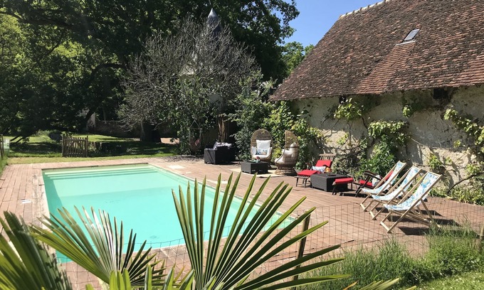 Cour-Cheverny Casa | Hermosa mansión del siglo XVI con piscina Castillos del Valle del Loira