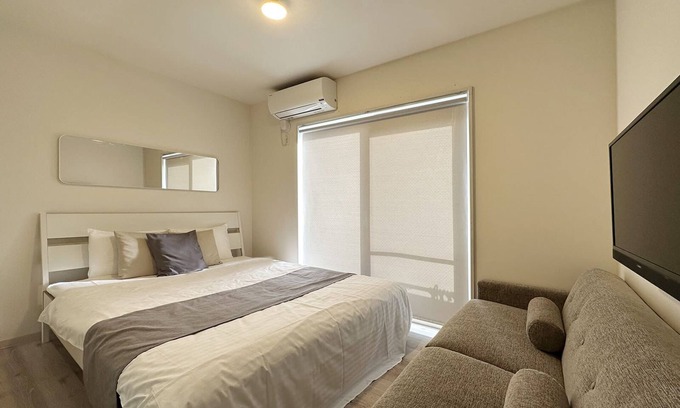 Onomichi Condominio | Beautiful 1Br Apt with Balcony for 3Ppl