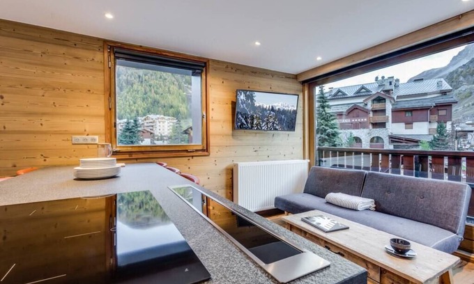 Val-d'Isere Apartamento | Beautiful 3 room apartment, 50m from ski slopes, RESIDENCE CROIX DU SUD