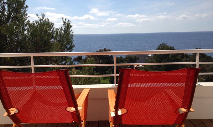 Saint-Raphael Apartamento | Beautiful 3 rooms with sea view, air conditioning, internet, pool, 4-6