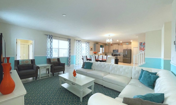 Davenport Casa | Beautiful 6Bd Pool Gm Spa Hm Champions Gate-1660MVD