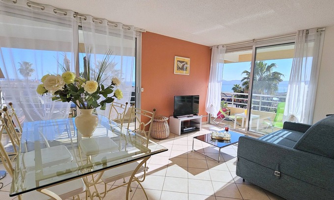 Saint-Raphael Apartamento | HERMOSO APARTAMENTO JUNTO AL MAR CON VISTA AL MAR, WIFI,ESTACIONAMIENTO, PISCINA