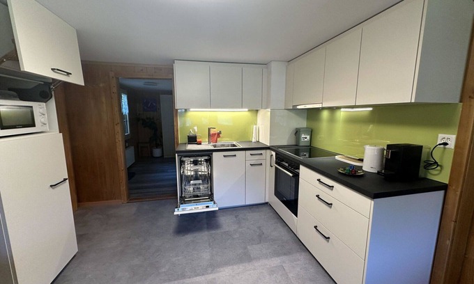 Frutigen Apartamento | Acogedor apartamento para 5 personas con TV y balcón