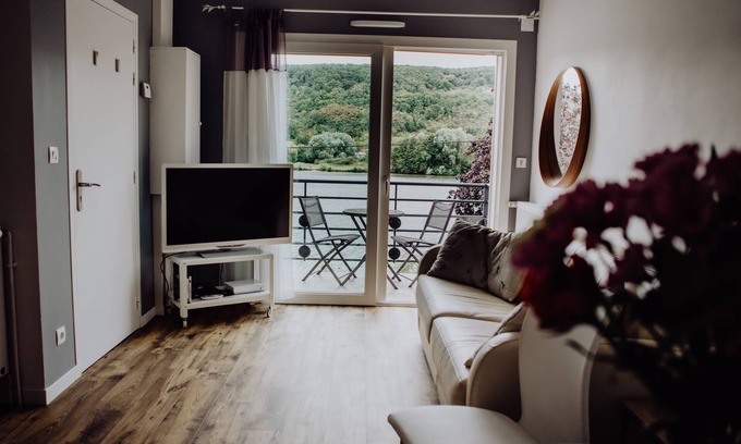 Vernon Apartamento | Hermoso apartamento a orillas del Sena en Vernon Giverny duerme 4
