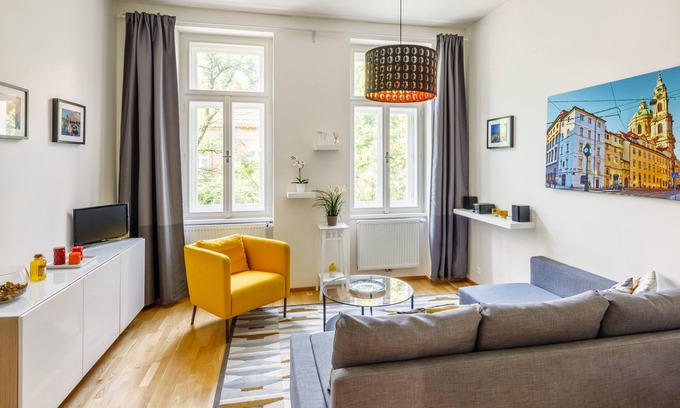 Prague 3 Apartamento | Hermoso apartamento con terraza privada en el centro de Praga