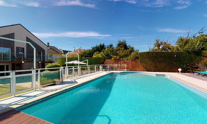 Saint-Pair-sur-Mer Villa | Villa-Baño con bañera-Vista al Mar-Belle Villa contemporaine