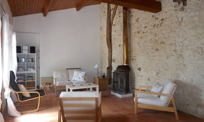 Champagnolles Casa | Hermosa propiedad Charentaise en el campo cerca del océano
