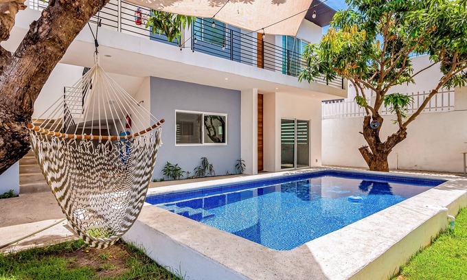 Nuevo Vallarta Apartamento | Beautiful condo with shared pool, full kitchen, & private W/D