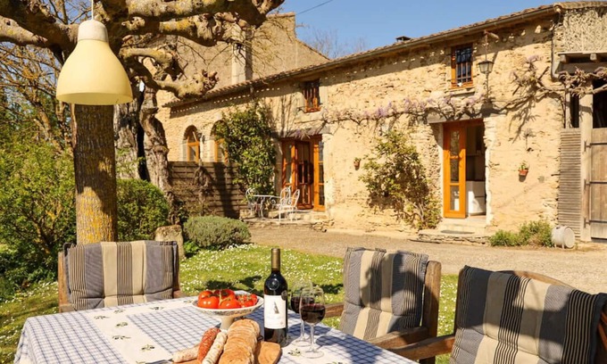 Raissac-sur-Lampy Casa | Hermosa casa de campo para 4, con piscina compartida cerca de Carcasona
