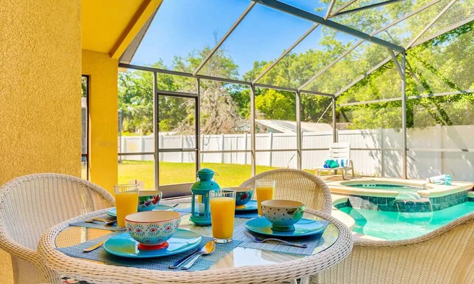 Kissimmee Casa | Beautiful Disney Home! Heated Pool/Spa Arcade Gated Community 4BR/3BA