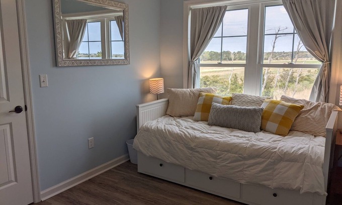 Slaughter Beach Casa | Beautiful elevated new beach house-1 minute drive to the beach!