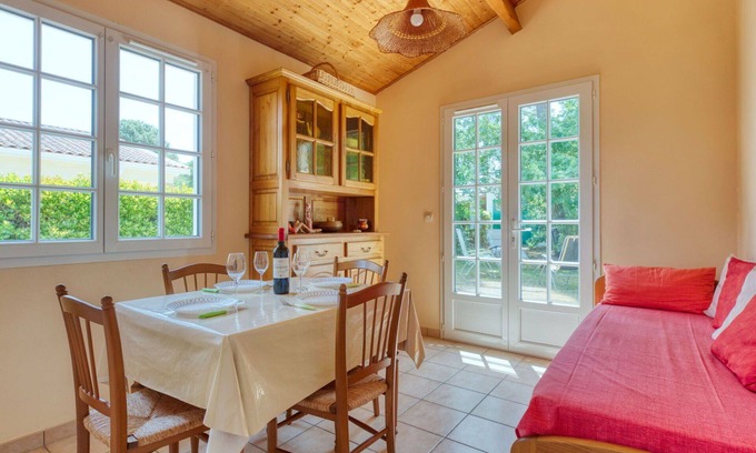 Vendays-Montalivet Casa | Preciosa casa de vacaciones privada para 5 personas con WIFI, TV y aparcamiento