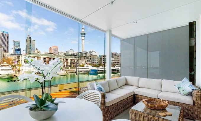 Auckland Central Business District Apartamento | Beautiful harbour view apartment