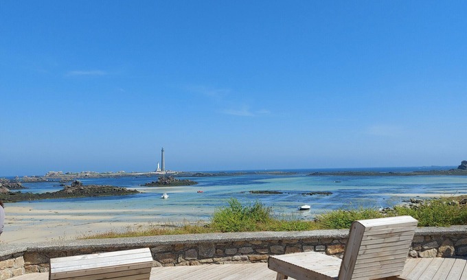 Plouguerneau Chalet De Esquí | Hermosa casa para 8 en la playa de Kervenni