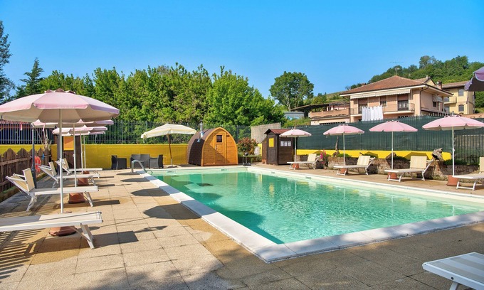 San Matteo Apartamento | Precioso 'Apartamento Iris' en Piamonte, con piscina compartida, jardín y sauna