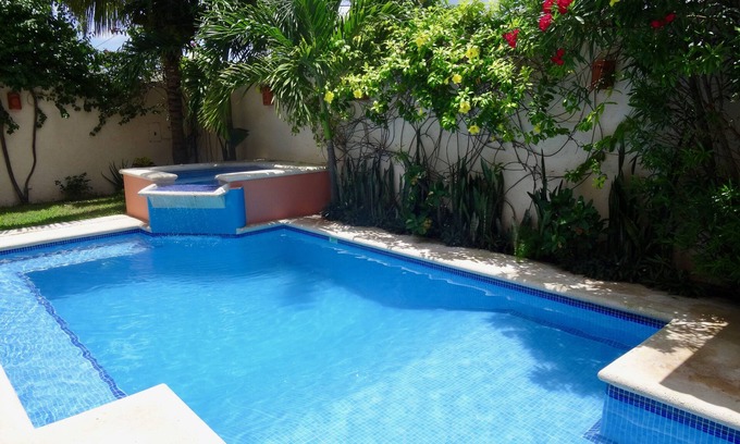 Colonia Andres Casa | Hermosa gran casa privada con piscina privada, jacuzzi, cubierta de la fiesta