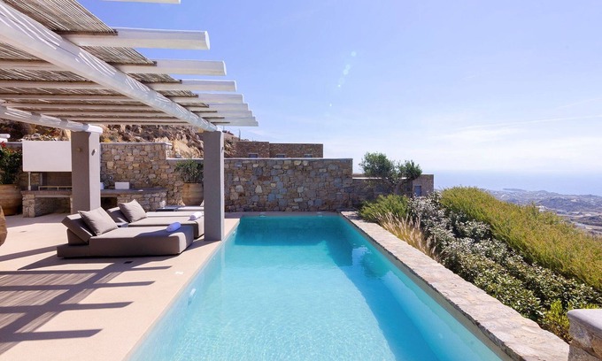 Mykonos Town Villa | Villa Deluxe Mykonos | Villa Bianca | Piscina Privada | 3 Dormitorios | Vista al mar | Ornos