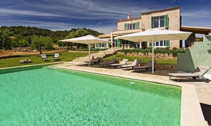 S'alqueria Blanca Casa | Hermosa finca nueva con mar e isla Cabrera para 10 personas