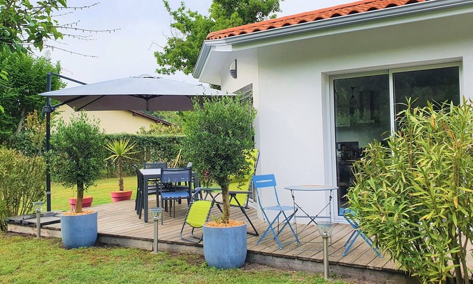 Biscarrosse Villa | Hermosa villa nueva, tranquila, cerca del bosque Biscarrosse / 6p