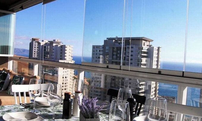 Concon Apartamento | Beautiful ocean view apartment equipped for 5 people
