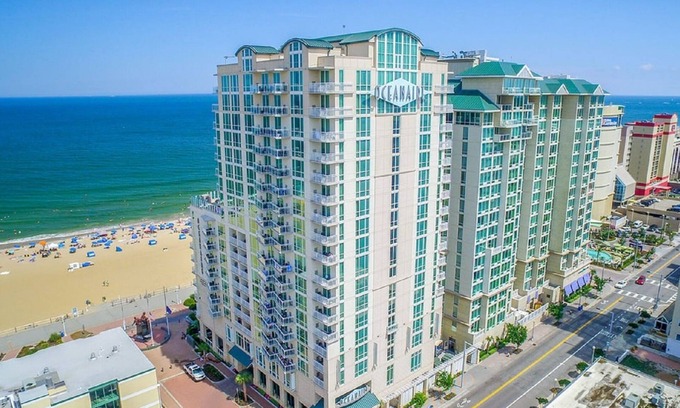 Northeast Virginia Beach Complejo | Hermosa suite de lujo de 2 dormitorios frente al mar en Oceanaire Resort, complejo exclusivo