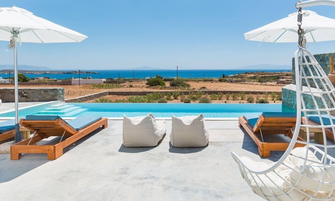 Drios Villa | Beautiful Paros Villa | 4 Bedrooms | Villa Aura | Private Pool & Astounding Sea Views | Drios