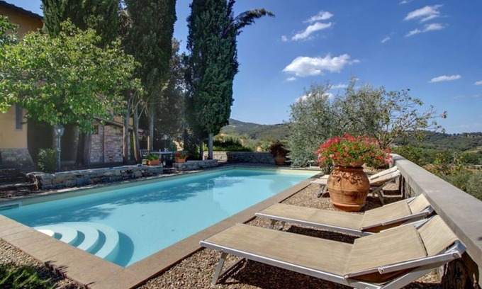 Ponte Agli Stolli Villa | Maravillosa casa de vacaciones privada con jacuzzi, WIFI, piscina privada, TV, balcón