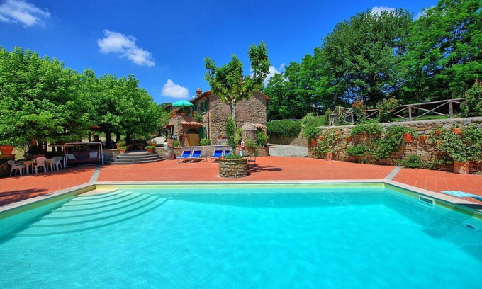 San Pietro a Cegliolo Villa | Casa de vacaciones privada con WIFI, A/C, piscina privada, TV, vista panorámica, cerca de Cortona